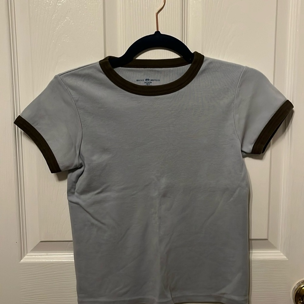 Light blue and brown, one size, Brandy Melville shirt